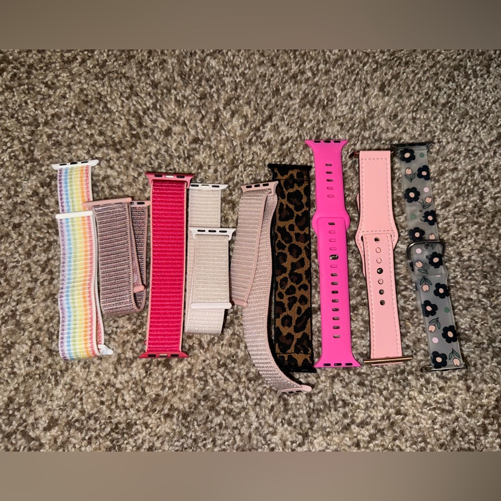 Bundle of 9 38/40/41 mm size Apple Watch bands
